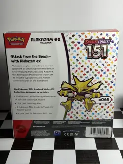 Pokemon TCG Scarlet and Violet - 151 Alakazam ex Collection Box - 4 Packs 820650855269 - Image 2