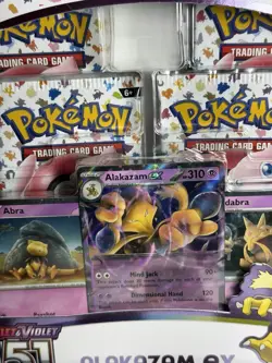 Pokemon TCG Scarlet and Violet - 151 Alakazam ex Collection Box - 4 Packs 820650855269 - Image 3