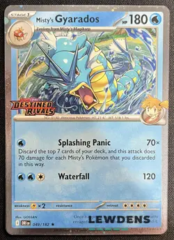 Misty's Gyarados - 049/182 - Destined Rivals Prerelease Promo Build - Pokemon 2 - Image 1