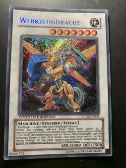 Yugioh! Werkzeugdrache Secret Rare - CT06-DE001 Limitierte Auflage - Deutsch - Image 1