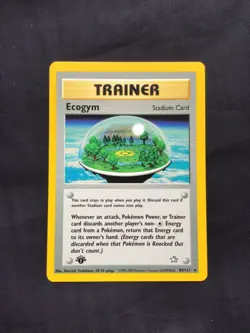 Pokemon Cards: Neo Genesis 1st Edition Rare: Ecogym 84/111 - Image 1