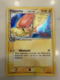 Pidgeotto Stamped Holo 49/110 Pokemon Card 2006 EX Holon Phantoms LP - Image 1