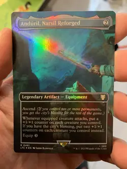 MTG - Anduril, Narsil Reforged - Foil - Lord of the Rings - Magic the Gathering - Image 1