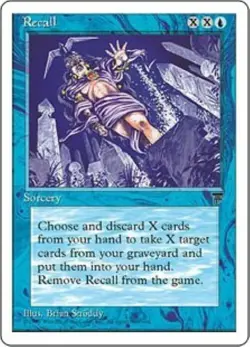 1997 MTG: Recall English - Chronicles (CHR) Magic The Gathering Blue CNY - Image 1