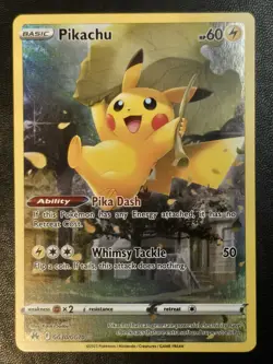 Pikachu GG30/GG70 Crown Zenith: Galarian Gallery Full Art Holo Pokemon TCG - Image 1