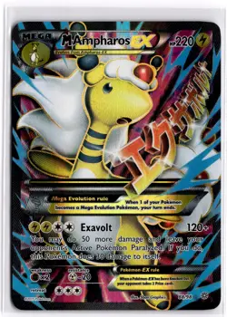 Pokemon TCG M Ampharos EX (Full Art) 88/98 XY-Ancient Origins Ultra Rare - Image 1