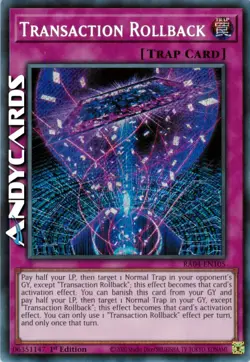 TRANSACTION ROLLBACK (Transazione Rollback) Segreta • RA04 EN105 • 1Ed • Yugioh! - Image 1
