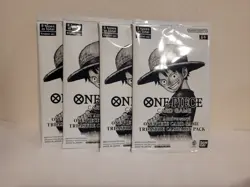 One Piece Card Game 3rd Anniversary Treasure Campaign Promo Pack Sealed lot of 4 - Image 1