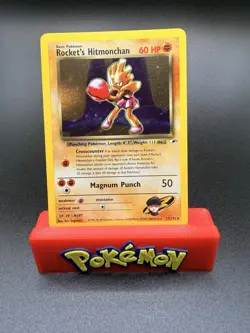 Rocket’s Hitmonchan #11/132 Gym Heroes Holo Pokemon Card – LP – Vintage 2000 - Image 1