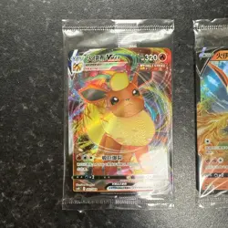 Flareon V & Flareon Vmax 001/009 csHC - Pokemon TCG Card Chinese - Image 2