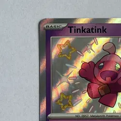 Tinkatink 165/091 - Baby Shiny - Paldean Fates - Holo Rare Card - Pokemon - Image 2