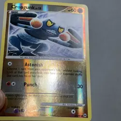 Pokemon TCG 2009 Arceus Card -- Croagunk 61/99 Reverse Holo - Image 2