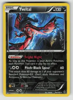 Yveltal 94/162 Holo Rare BREAKthrough Pokemon Reverse Holo MP - Image 1