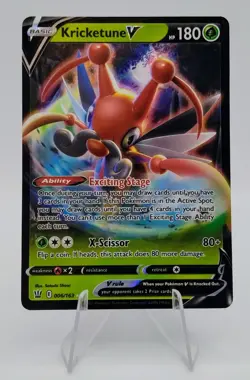 Kricketune V 006/163 Battle Styles 2021 Pokemon Card - Image 1