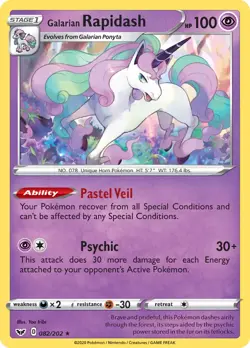 Rapidash 082/202 Sword & Shield Pokemon Card NM - Image 1