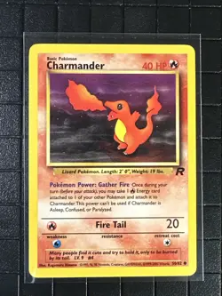 Charmander 50/82 Team Rocket WOTC 1995 Non-Holo Pokemon Card - Image 1