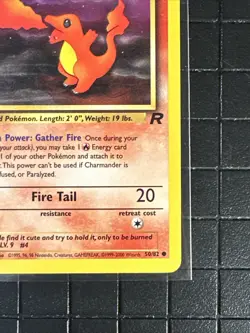 Charmander 50/82 Team Rocket WOTC 1995 Non-Holo Pokemon Card - Image 3