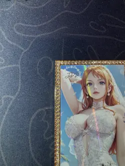 Goddess Nami Bride Diamond Numbered Metal Card Waifu Doujin One Piece - Image 2