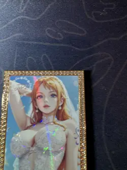 Goddess Nami Bride Diamond Numbered Metal Card Waifu Doujin One Piece - Image 3
