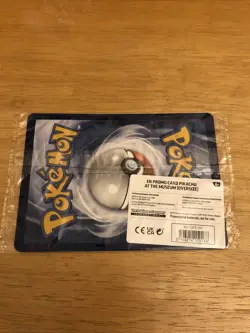Pikachu At The Museum, Pokemon X Natural History Museum Jumbo Promo Card SEALED - Image 2