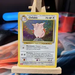 Pokemon TCG Clefable Holo Rare Card 014/034 Classic Collection English - Image 1