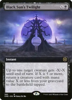 Black Sun's Twilight EXTENDED - 383 - Rare - Phyrexia: All Will Be One ONE MTG - Image 1