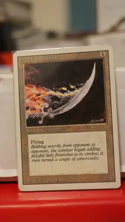 Dancing Scimitar - Revised (3ED) 1994 - MTG Magic the Gathering - Rare - Image 1