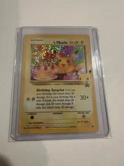 Pokemon TCG Birthday Pikachu Celebrations Classic Collection Promo Card #24 EU3 - Image 1
