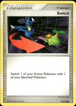 Switch 119/130 Common DP Diamond Pearl Base Pokemon - Image 1