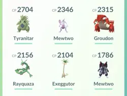 Pokemon Go PTC Acc, Guaranteed Lucky Armor Mewtwo - Image 2