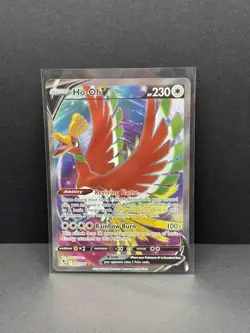 Ho-Oh V #187/195 Silver Tempest - Ultra Rare Holo Pokemon Card - Image 1