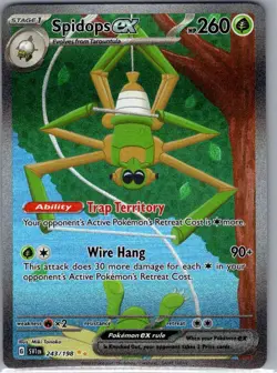 Spidops ex 243/198 SIR SV01: Scarlet & Violet Base Set - Pokemon Card - NM - Image 1