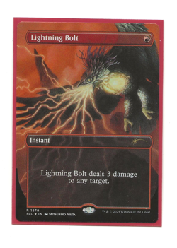 LIGHTNING BOLT FOIL Secret Lair English Magic DCI NM MTG 1879 - Image 1