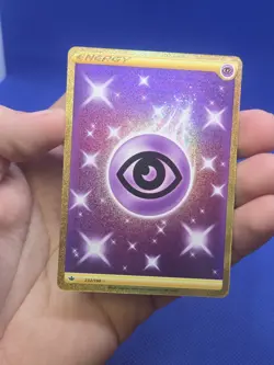 Pokemon Chilling Reign Basic Psychic Energy 232/198 Gold Secret Rare NM - Image 2