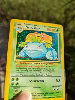 Pokemon TCG Venusaur Base Set 15/102 Holo Unlimited Holo Rare - Image 5