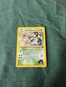 Pokemon TCG Gym Challenge Erika's Venusaur 4/132 Holo Unlimited MP/LP - Image 1