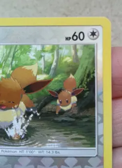 Eevee 105/156 Ultra Prism Reverse Holo Pokemon Card 2018 - LP - Image 4