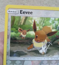Eevee 105/156 Ultra Prism Reverse Holo Pokemon Card 2018 - LP - Image 5