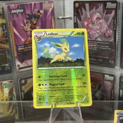Pokemon TCG Leafeon 7/111 XY-Furious Fists Reverse Holo Card Near Mint Condition - Image 1