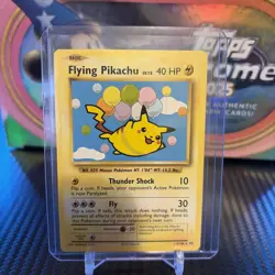POKEMON CARD Flying Pikachu TCG CARD 2016 XY Pokemon Evolutions 20th ANNIVERSARY - Image 1