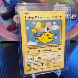 POKEMON CARD Flying Pikachu TCG CARD 2016 XY Pokemon Evolutions 20th ANNIVERSARY - Image 2