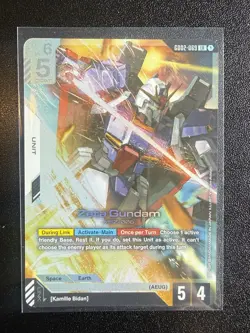 Zeta Gundam LR GD02-069 - Gundam TCG Card Foil Dual Impact English - Image 1