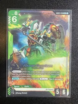 Altron Gundam LR GD03-018 - Gundam TCG Card Foil Steel Requiem English - Image 1