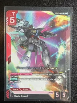 Providence Gundam LR GD03-033 - Gundam TCG Card Foil Steel Requiem English - Image 1