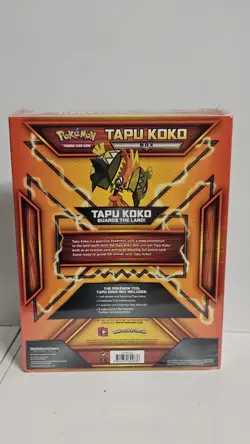 Pokemon Tapu Koko Sun & Moon Collection Box Factory Sealed- 3 Packs - Image 2