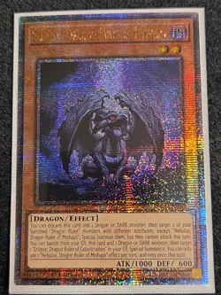 Yugioh Nebulus, Dragon Ruler of Mishaps ALIN-EN019 Quarter Century Secret 1st NM - Image 1