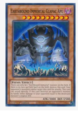 x3 Earthbound Immortal Ccapac Apu LDS3-EN039 Common YuGiOh - Image 1