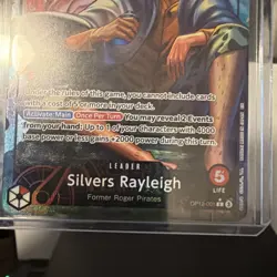 Silvers Rayleigh (Alt Art) OP12-001 L Legacy of the Master - ONE PIECE English - Image 3