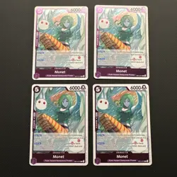 4x One Piece TCG OP14-074 Monet (Playset) Card Game CCG English - Image 1