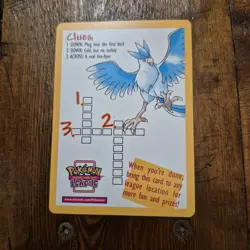 Legendary Birds Pokemon Crossword Puzzle Trading Card Promo Wizards of The Coast - Image 3